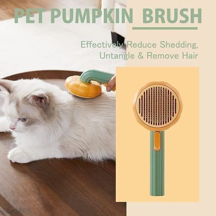 NEW YEAR HOT SALE 40% OFF-Pumpkin Pet Grooming Tool Pet Remove Hair Brush