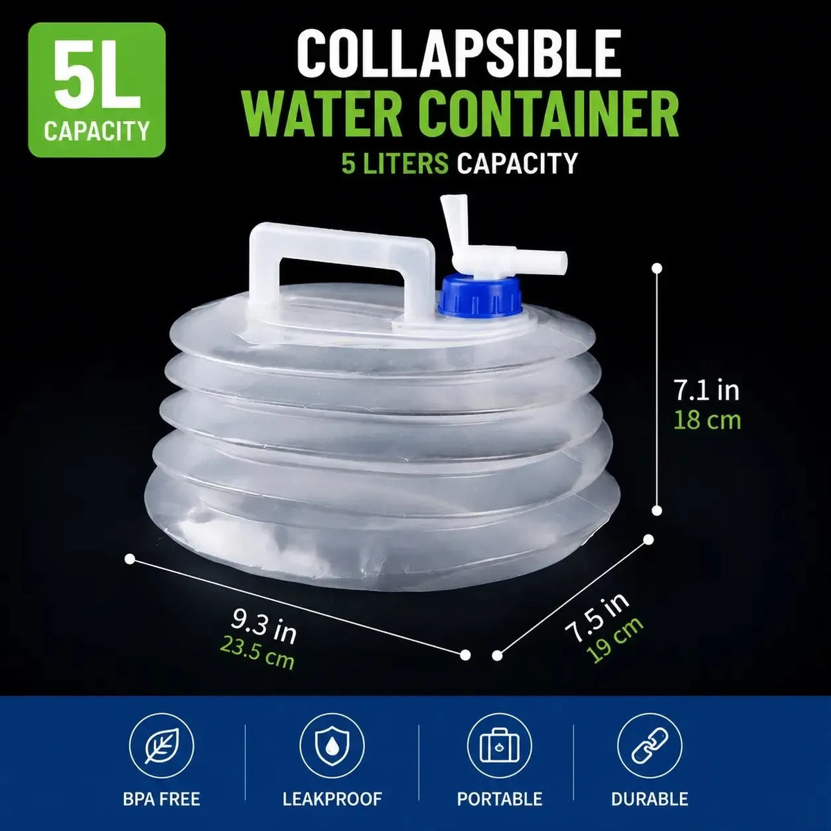 📢📢50% OFF !! ⏰Collapsible Water Container with Spigot