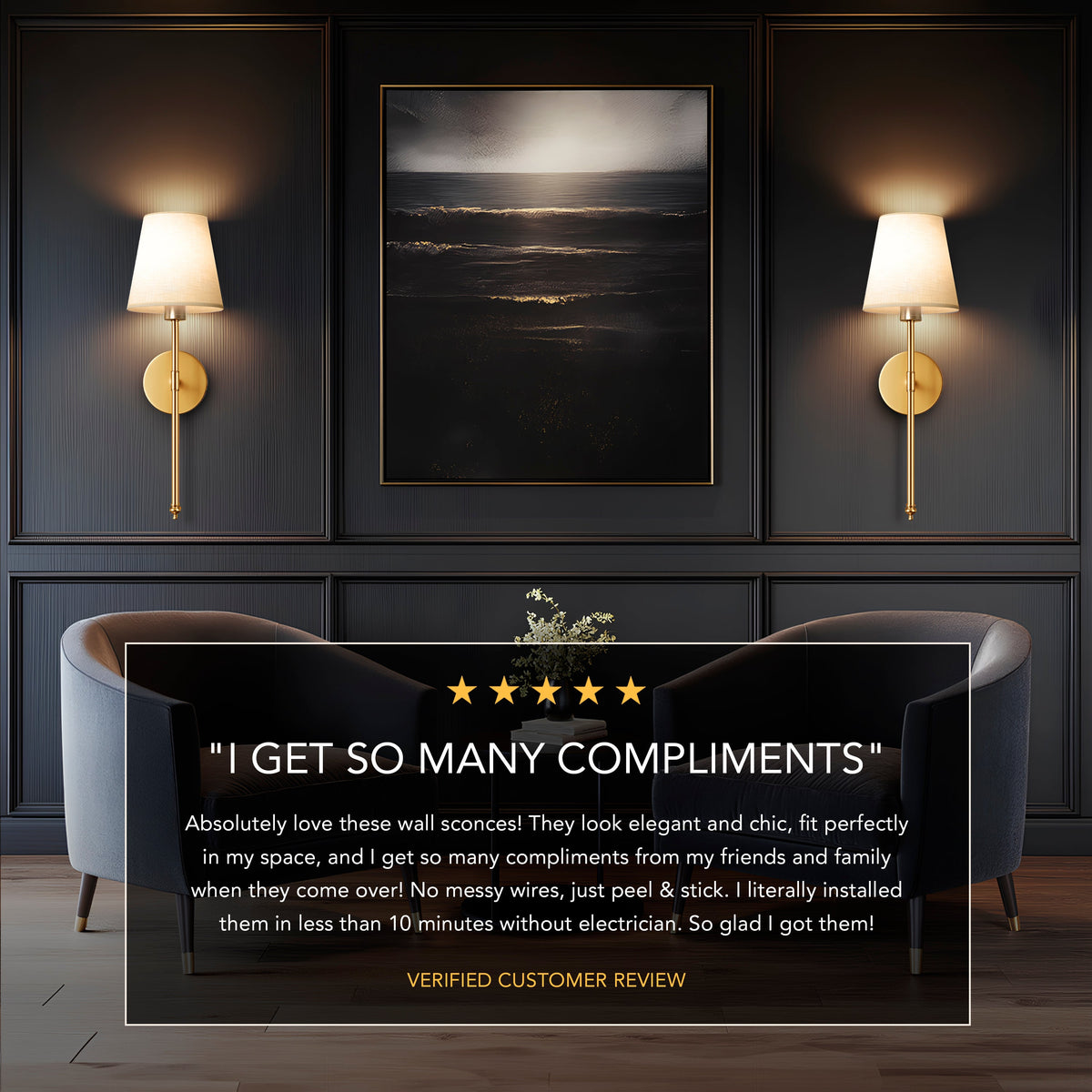 Wireless Wall Sconces
