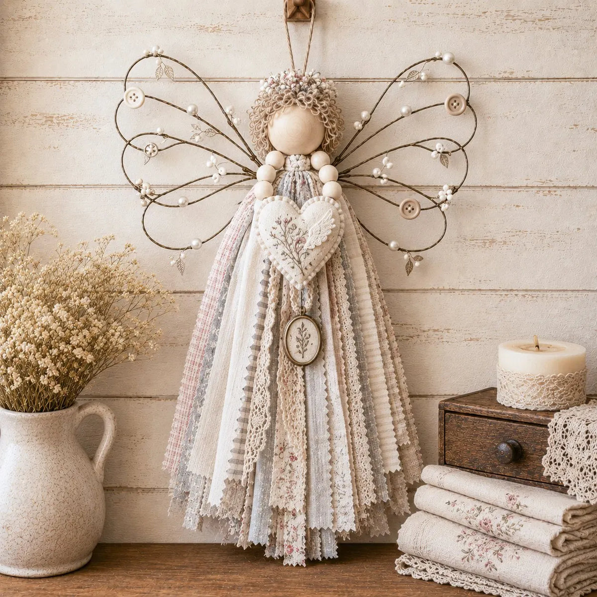 🔥 HOT SALE 🔥🪽 Angel Fabric Hanging DIY Kit
