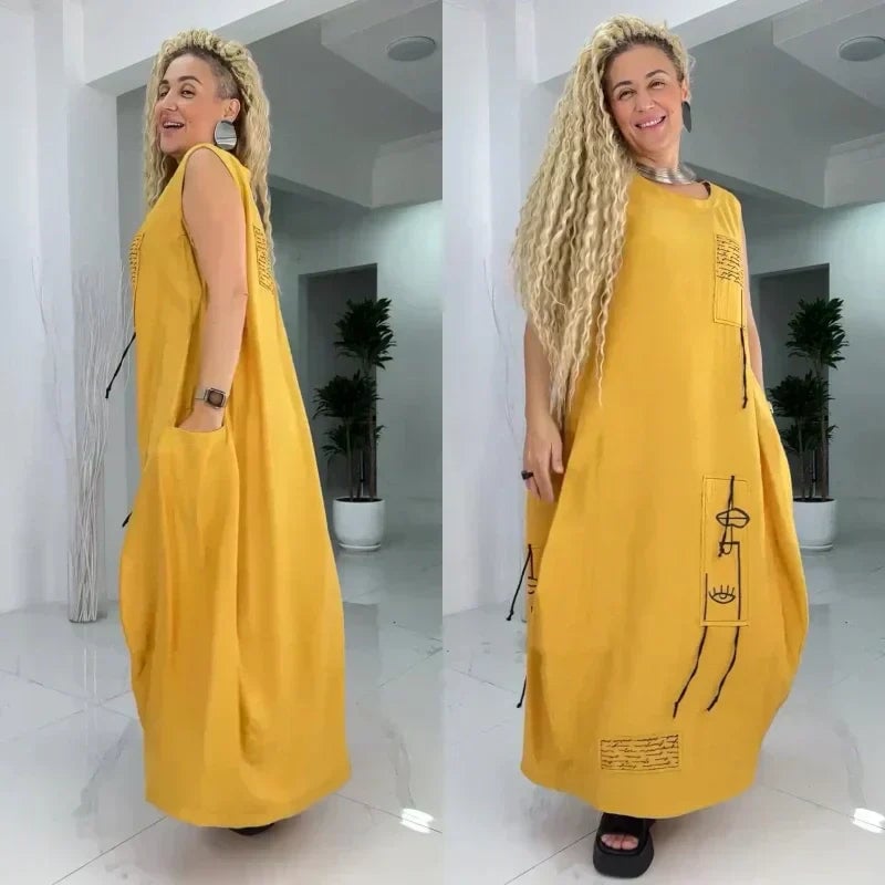 💃Casual Sleeveless Maxi Dress for Plus Size Women