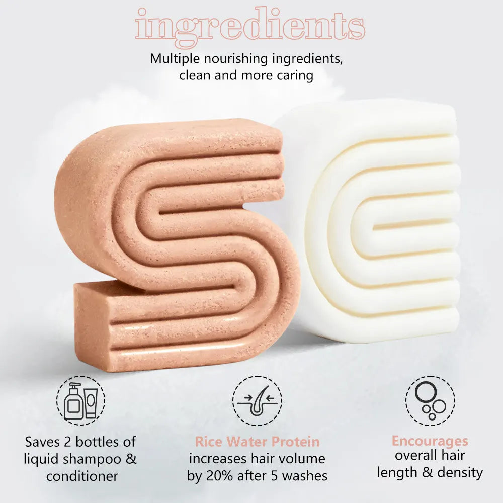 Rice Water Shampoo & Conditioner Combo For Hair Growth