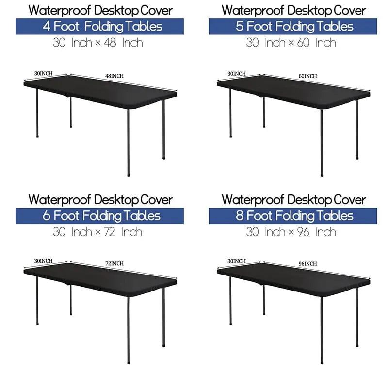 🎉Stretch Fabric Table Top Cap Cover – Elastic Edge, Waterproof & Reusable