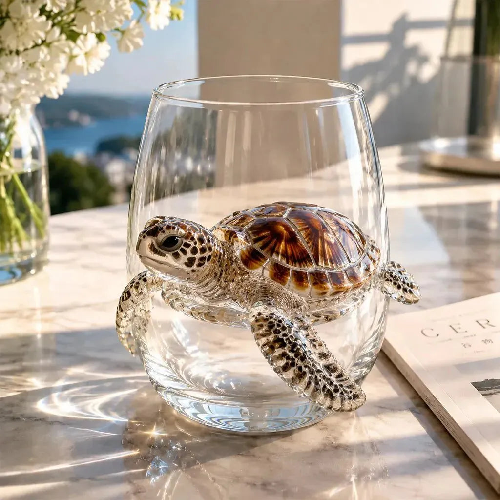 🎁The Perfect Beach House Gift🌊3D Ocean Animal Artisan Glassware Collection