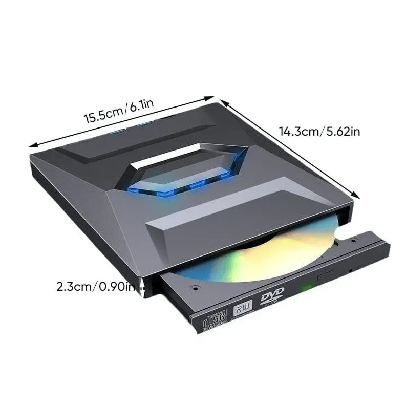 🔥 HOT SALE 🔥Retro Laptop CD DVD Player USB C 3.0 Portable CD Burner