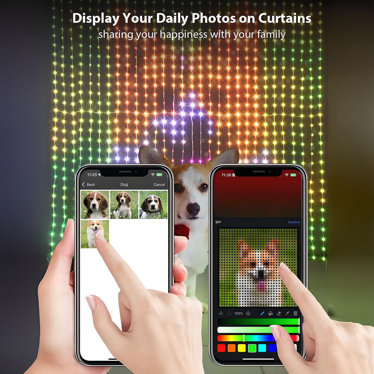 Smart Curtain Lights💡—Create atmosphere