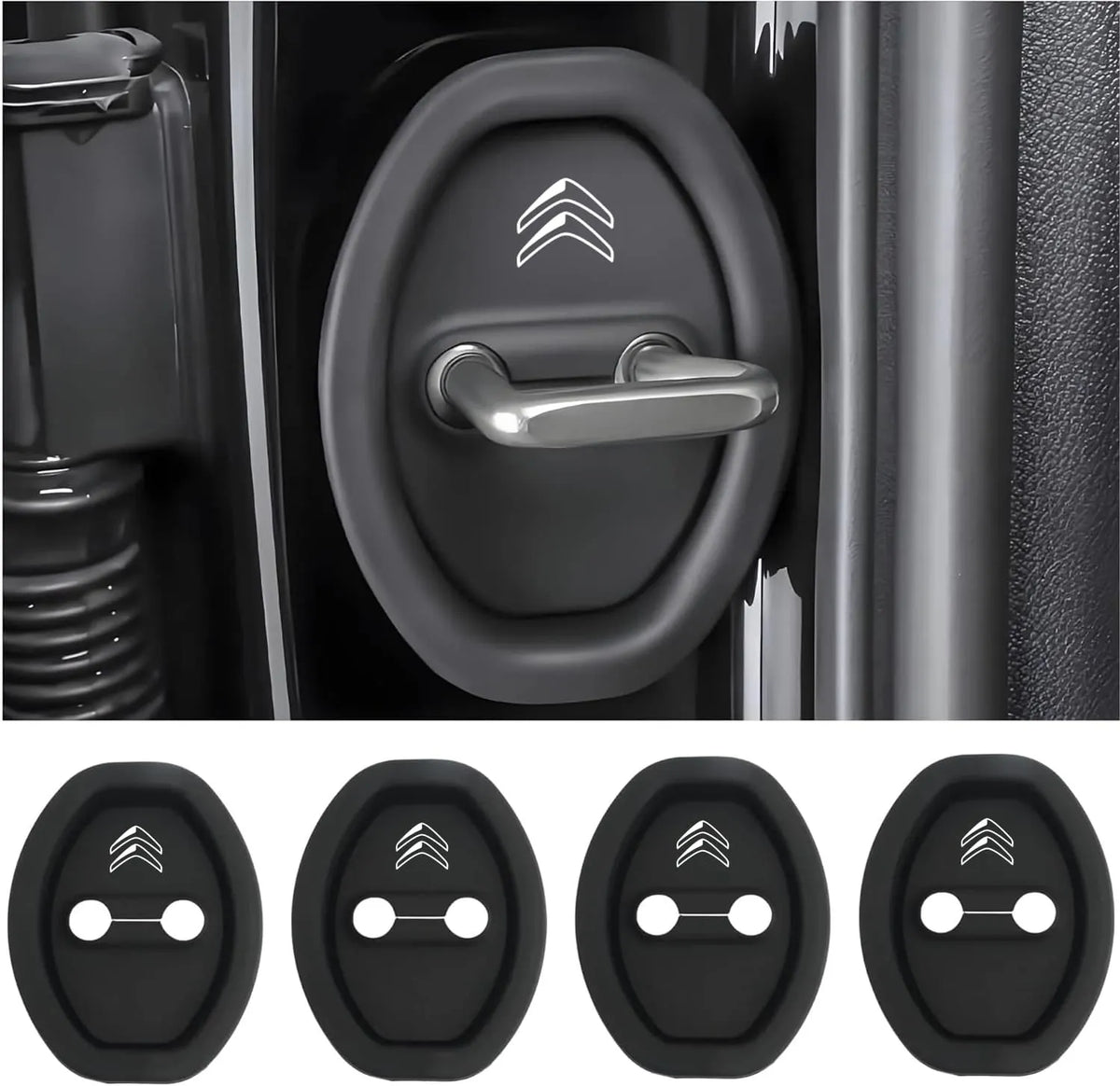 Eptchn Universal Silicone Car Door Covers Protector (4 PACK)