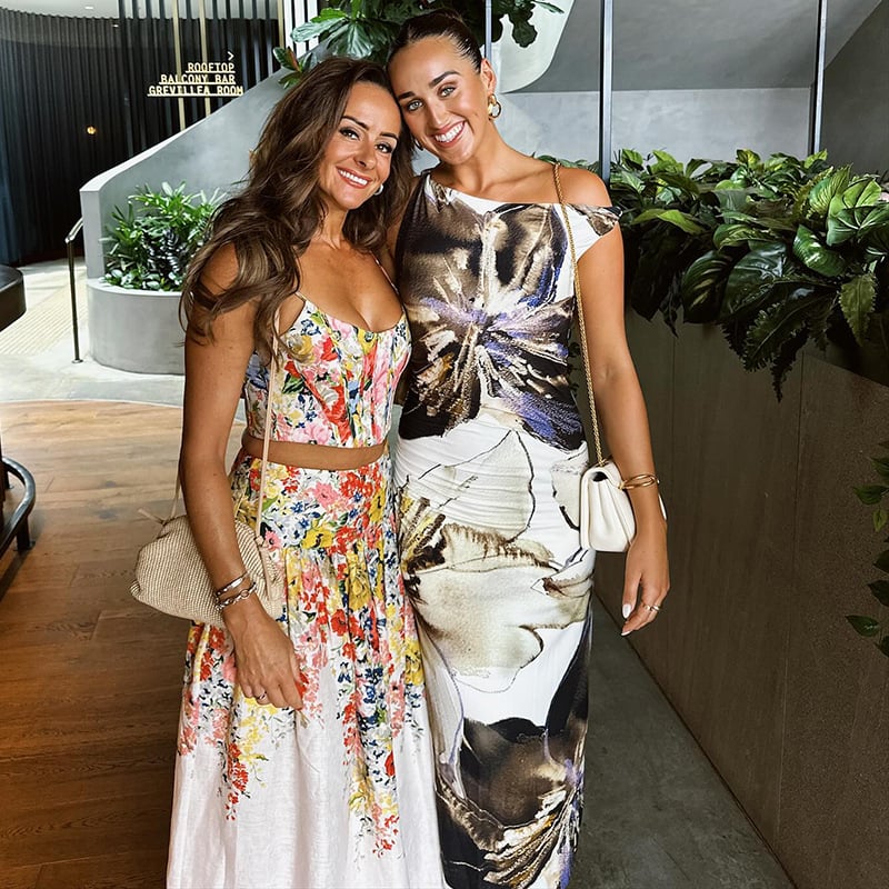 Elegant Off-Shoulder Slim Print Dress