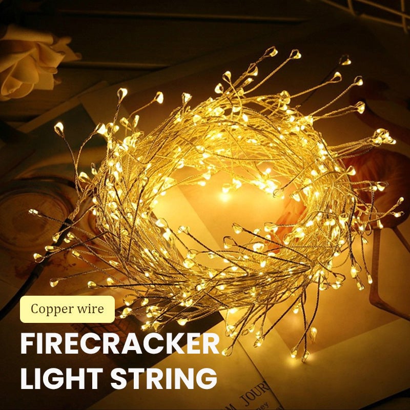 Christmas Lights Firecracker String Lights