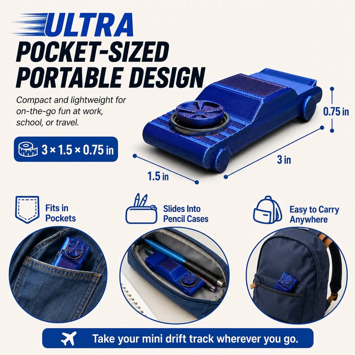 🏎️ ✨ The FidgetDrifter | Pocket Drift Fidget Car Toy