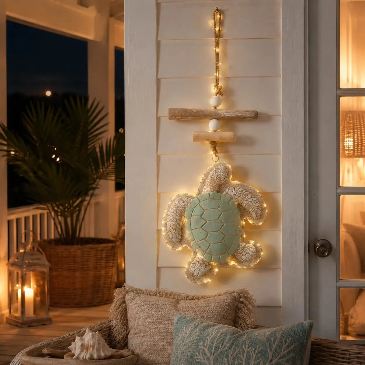 🔥HOT SALE🔥🔥Last Day 49% OFF🔥Glowing Coastal Sea Turtle Wall Art