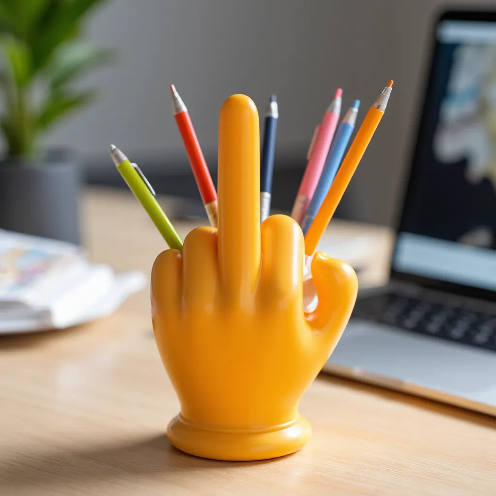 Middle Finger Pen Holder
