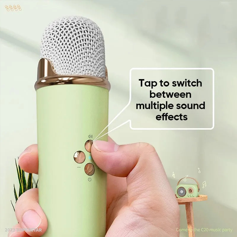 ✨[Official Brand Store]Portable Bluetooth Speaker with Wireless Microphone(🔥Limited Time Discount)