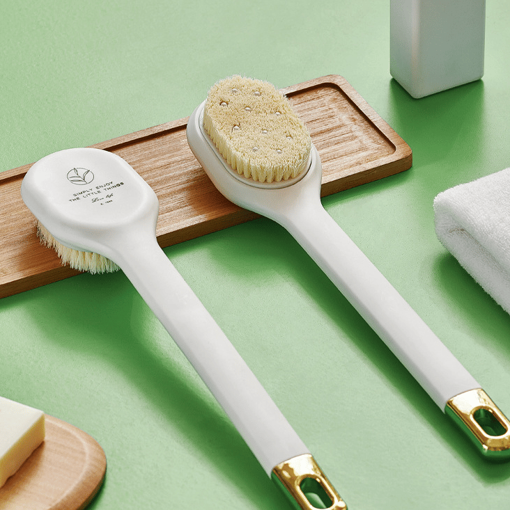 Bathroom 3-piece set🔥🔥Long Handle Bath Massage Cleaning Brush