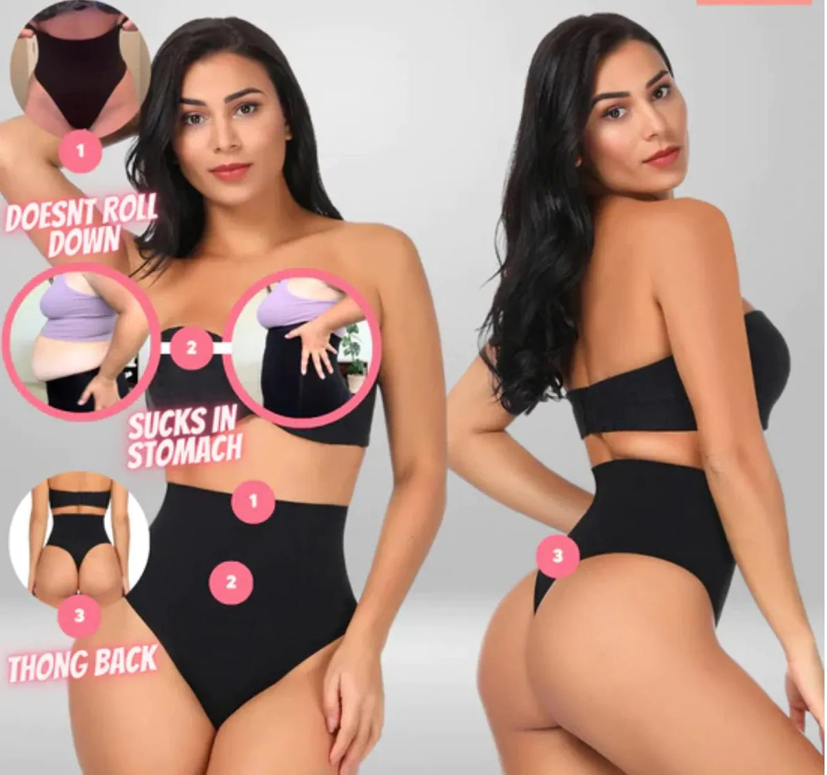 2 in 1 Every-Day Tummy Control + Butt lift Shapewear