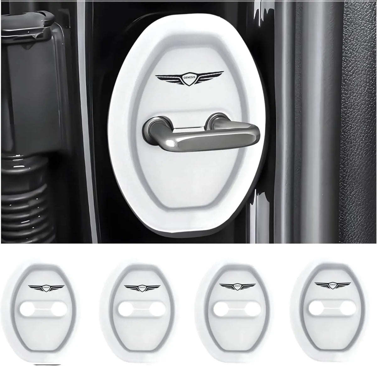 Eptchn Universal Silicone Car Door Covers Protector (4 PACK)
