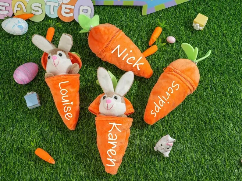 ⚡️FLASH SALE 49% OFF - 🥕Custom Easter Plush Rabbit Keychain