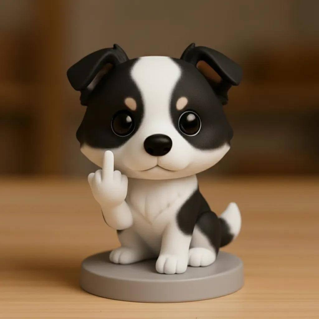 Funny Middle Finger Dog Ornament – The Perfect Gag Gift 🎁🐕