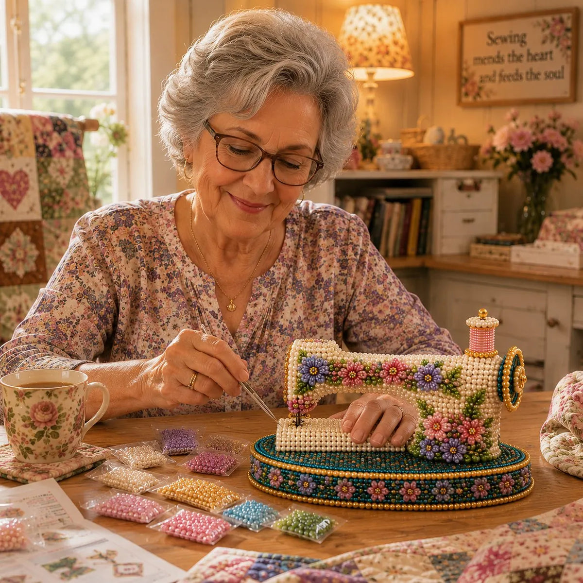 🎉🌸Spring Hummingbird Sewing Machine 💗 3D Spring Limited Keepsake Edition