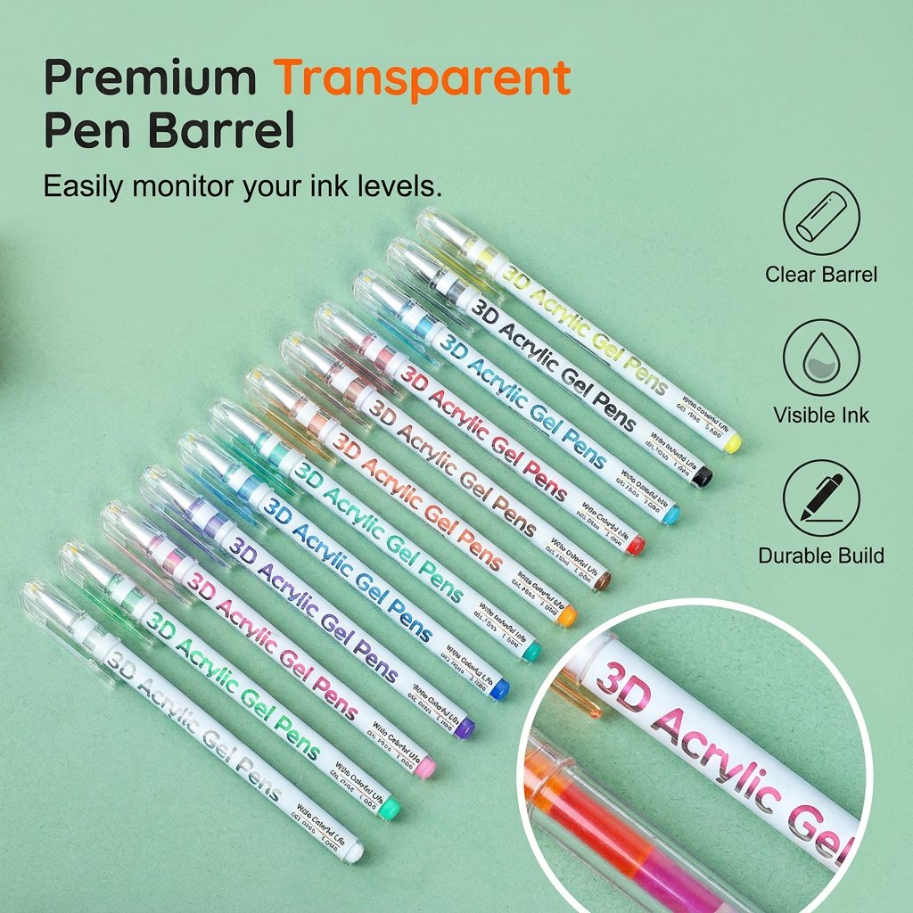 🎉✨Multi-Color Gel Pen Set for Drawing & Coloring