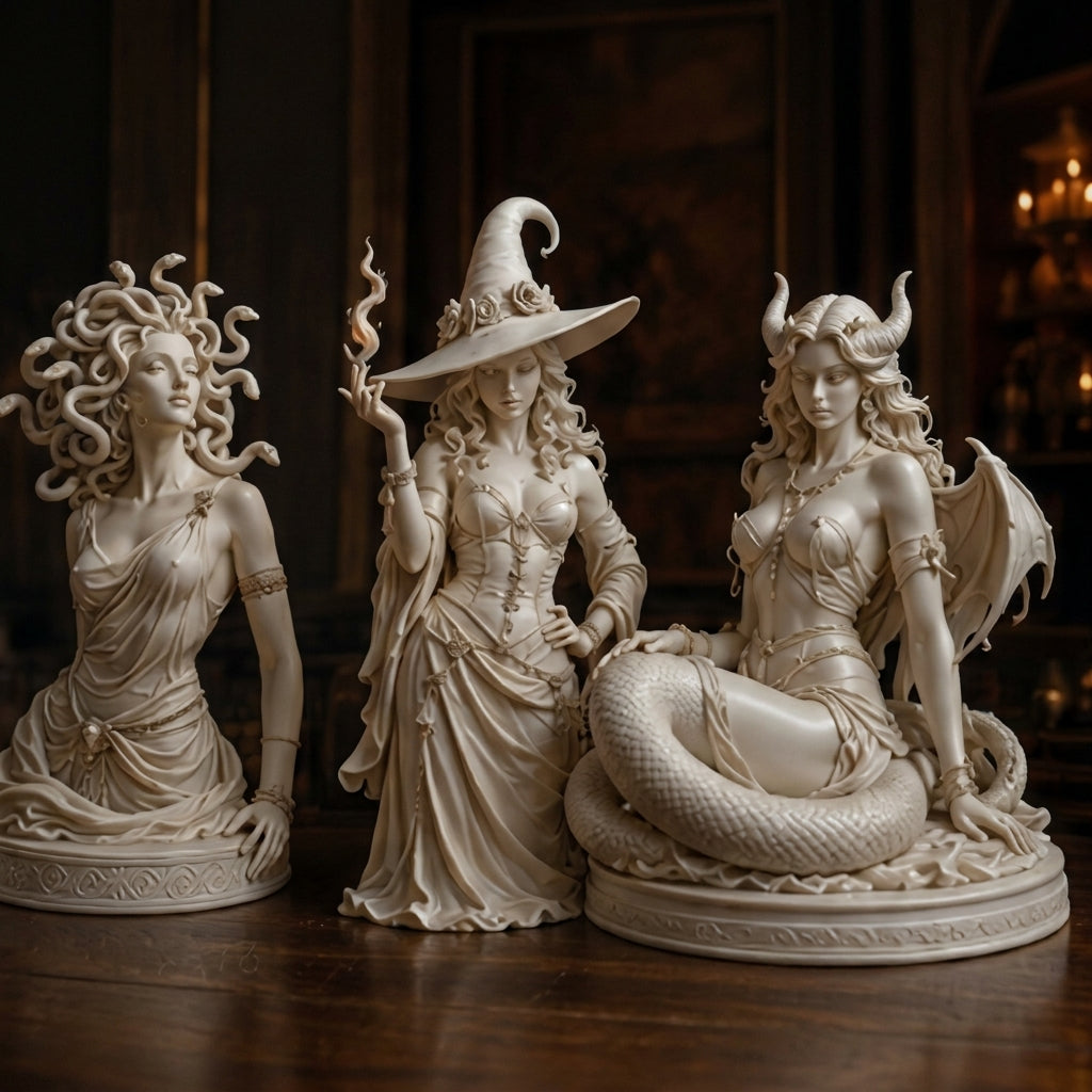 The "Goddess of No" Collection – 8-Inch Icons of Divine Disdain