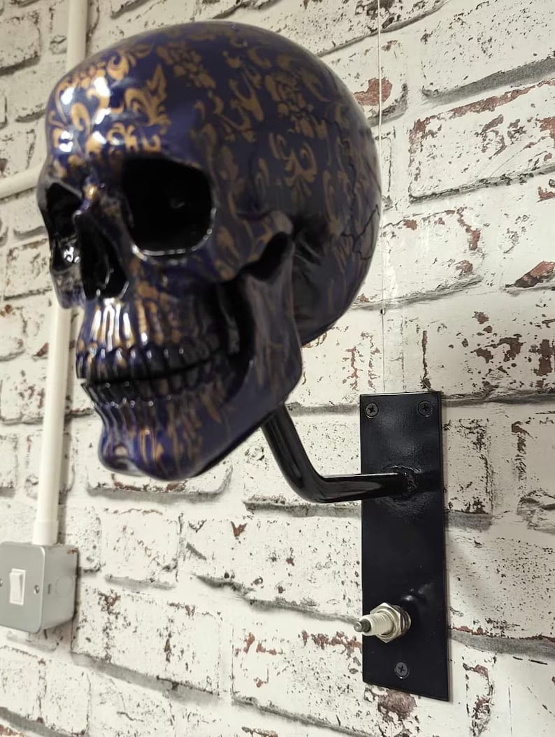 Motorcycle Helmet and Jacket Skull Holder