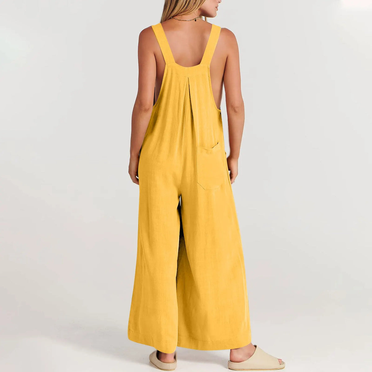 ❤️Buy 2 Free Shipping-Women's Sleeveless Wide Leg Jumpsuit with Pockets