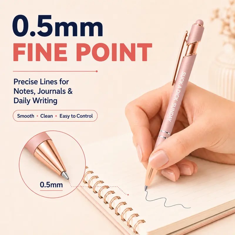 💝 Funny Mood Pen Set (7 PCS) – Sarcastic Quote Gel Pens for Office & Coworkers