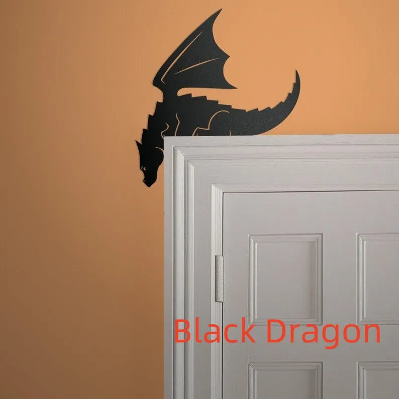 Cute Dragon Metal Door Topper