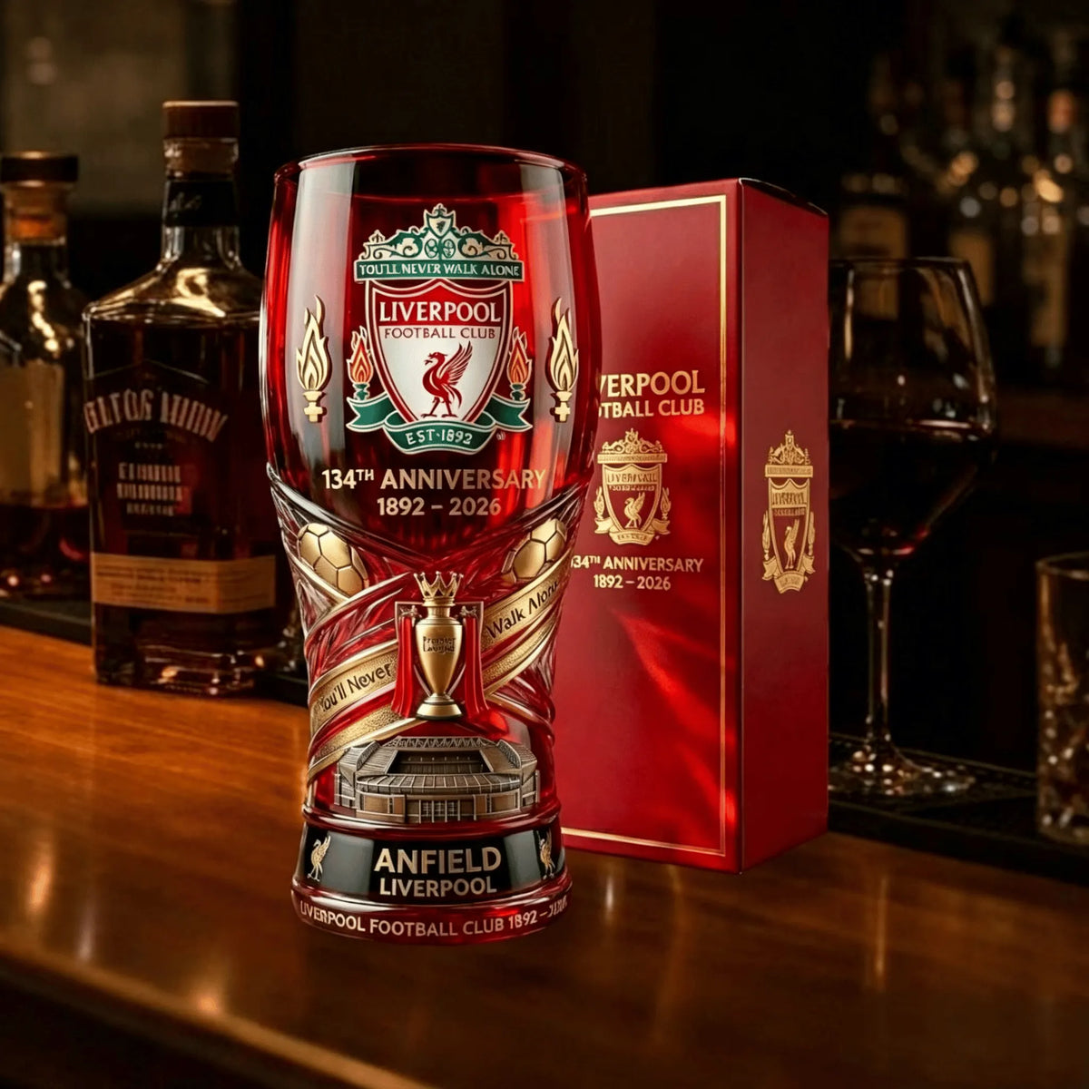 Liverpool 134th Anniversary 1892-2026 Beer Glass🍺