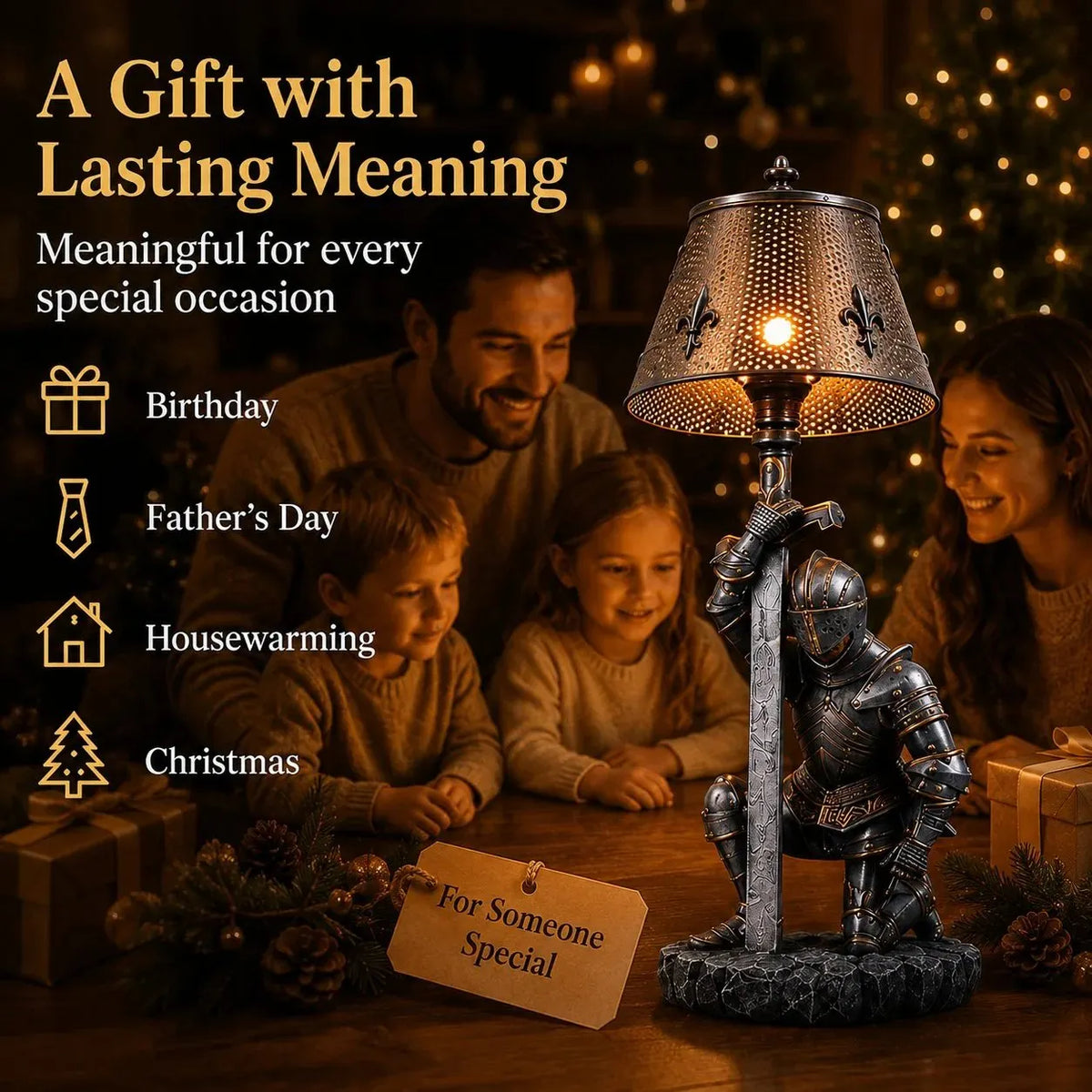 ⚔️ The Honorbound Medieval Knight Lamp - A Timeless Guardian of Courage, Loyalty & Honor🏅
