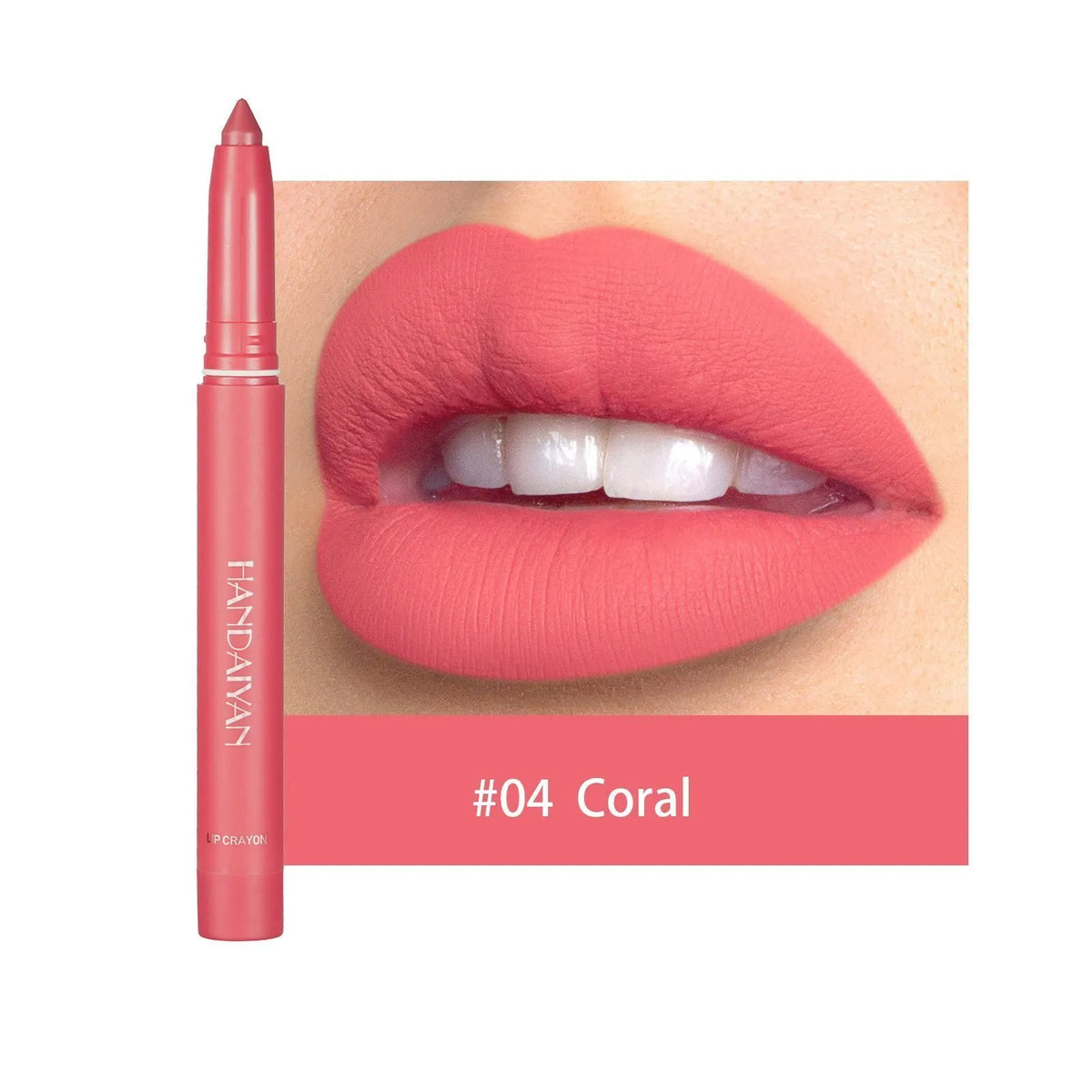 12 Color HANDAIYAN Rotating Sharpenable Matte Lipstick Pencils- Buy 2 Get 1 Free