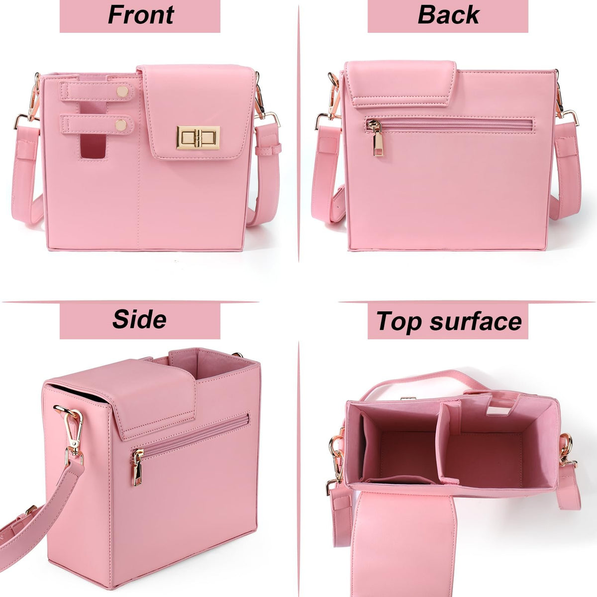 CROSSBODY BAG WITH SPORTS WATER BOTTLE HOLDER FOR WOMEN