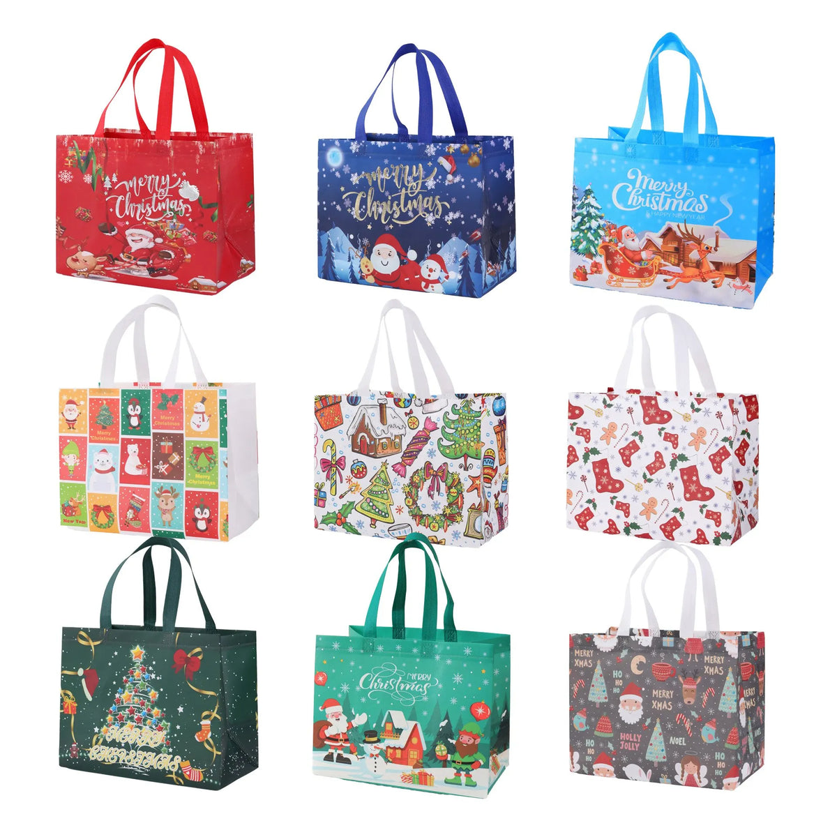 🔥HOT SALE🔥Christmas Early Discount 49% Off🔥 Christmas Gift Bags Large Reusable Tote Bags