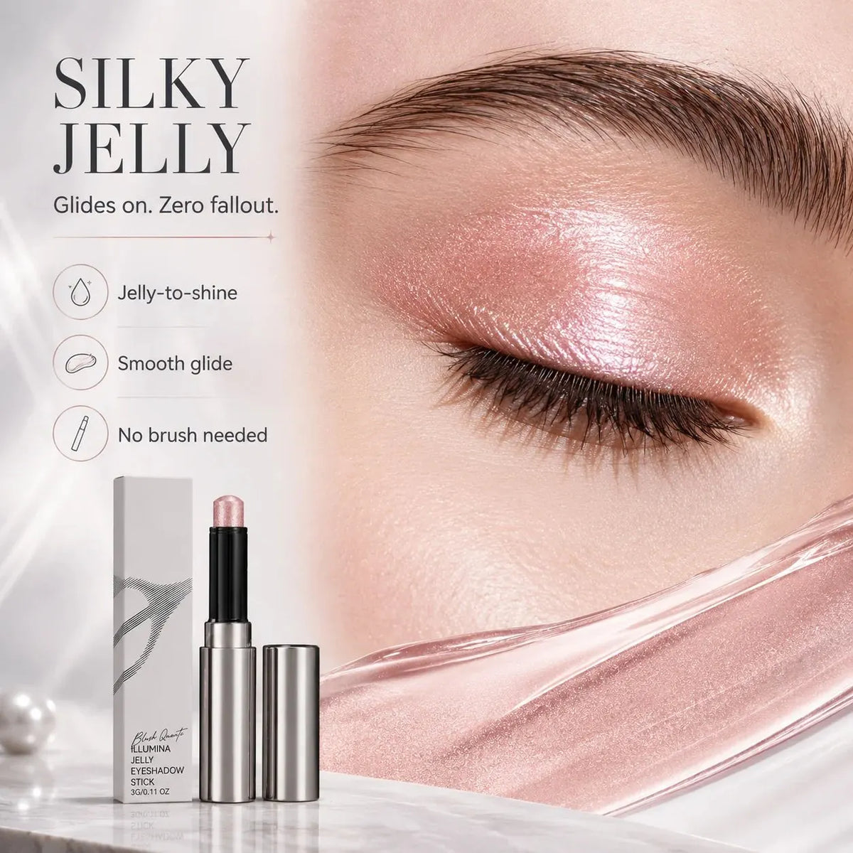 🔥 HOT SALE 🔥💧Jelly Eyeshadow Stick – Metallic Shimmer Eye Color