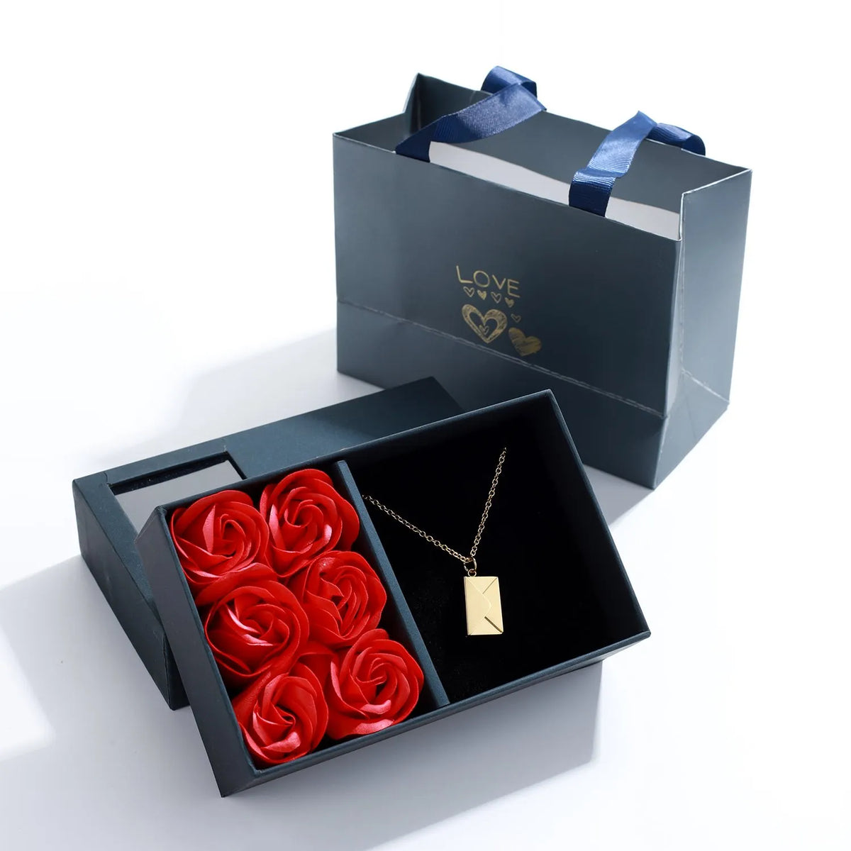 Unique Gift-Custom Love Photo Letter Envelope Necklace