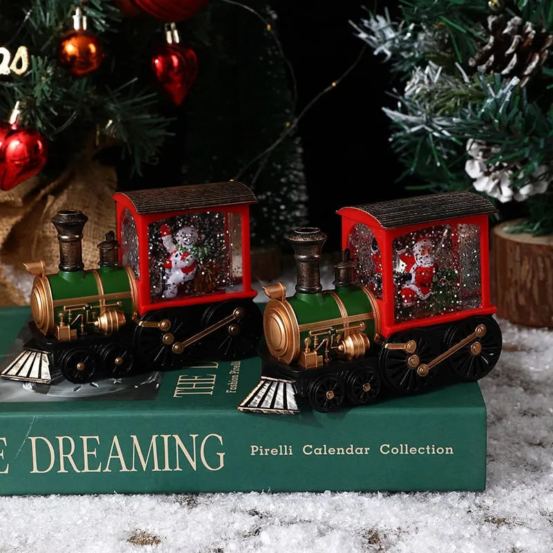 🎉🎅Christmas Gift Music Box Train💝 Music Box Crystal Ball Ornaments