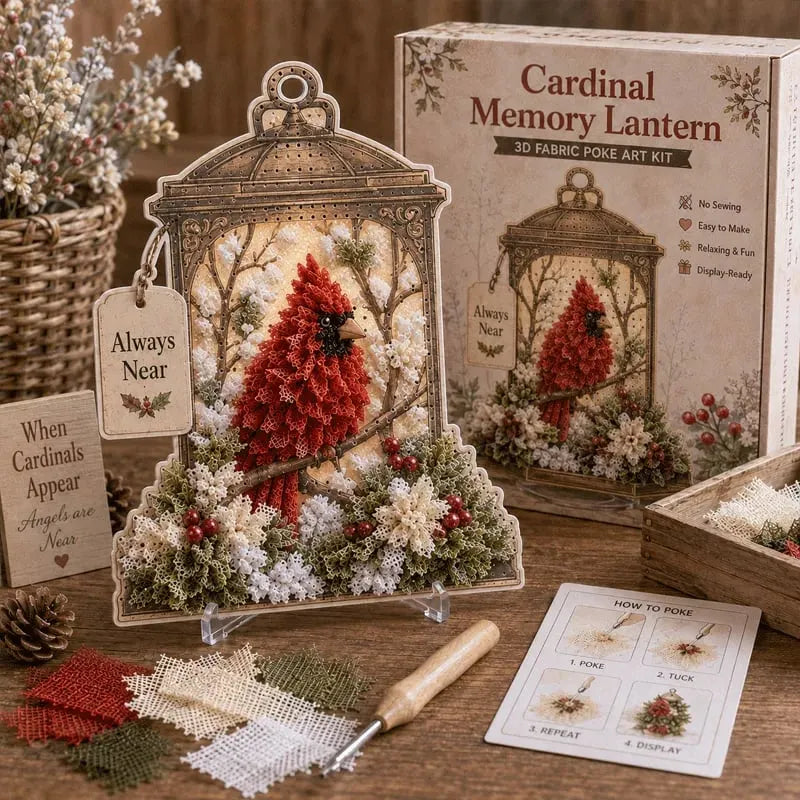 🔥HOT SALE🔥🕊️ Kit de lanterne souvenir en tissu 3D Always Near (à peindre) 🐦