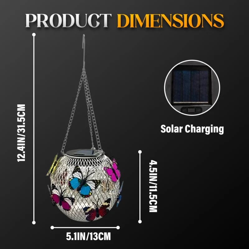 🔥HOT SALE🔥⏳Solar Pendant Lamp Art Of Iron