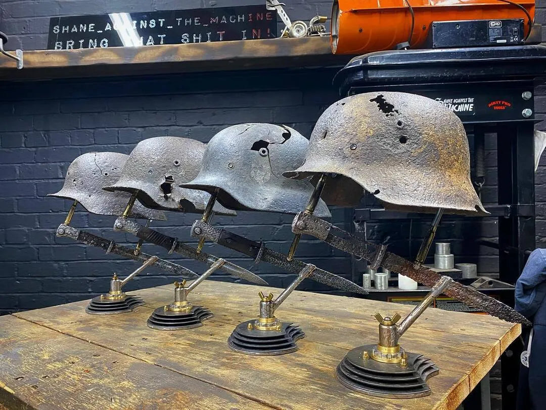 War relic lamp Remembering that history