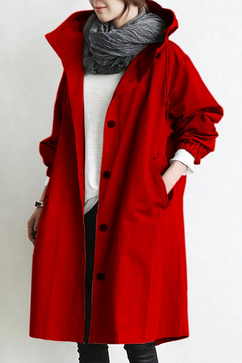 🔥LAST DAY 57% OFF - Hooded Trench Coat (BUY 2 FREE SHIPPING)