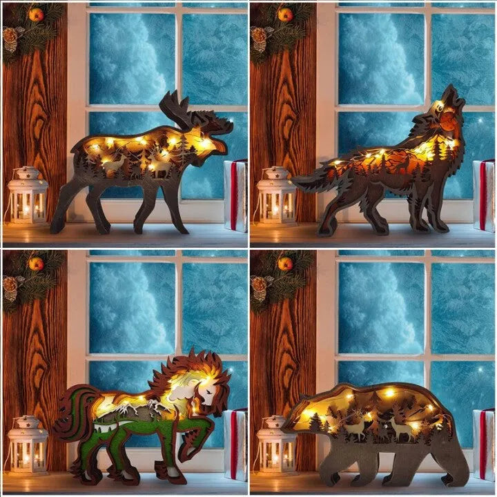 ANIMAL CARVING HANDCRAFT GIFT