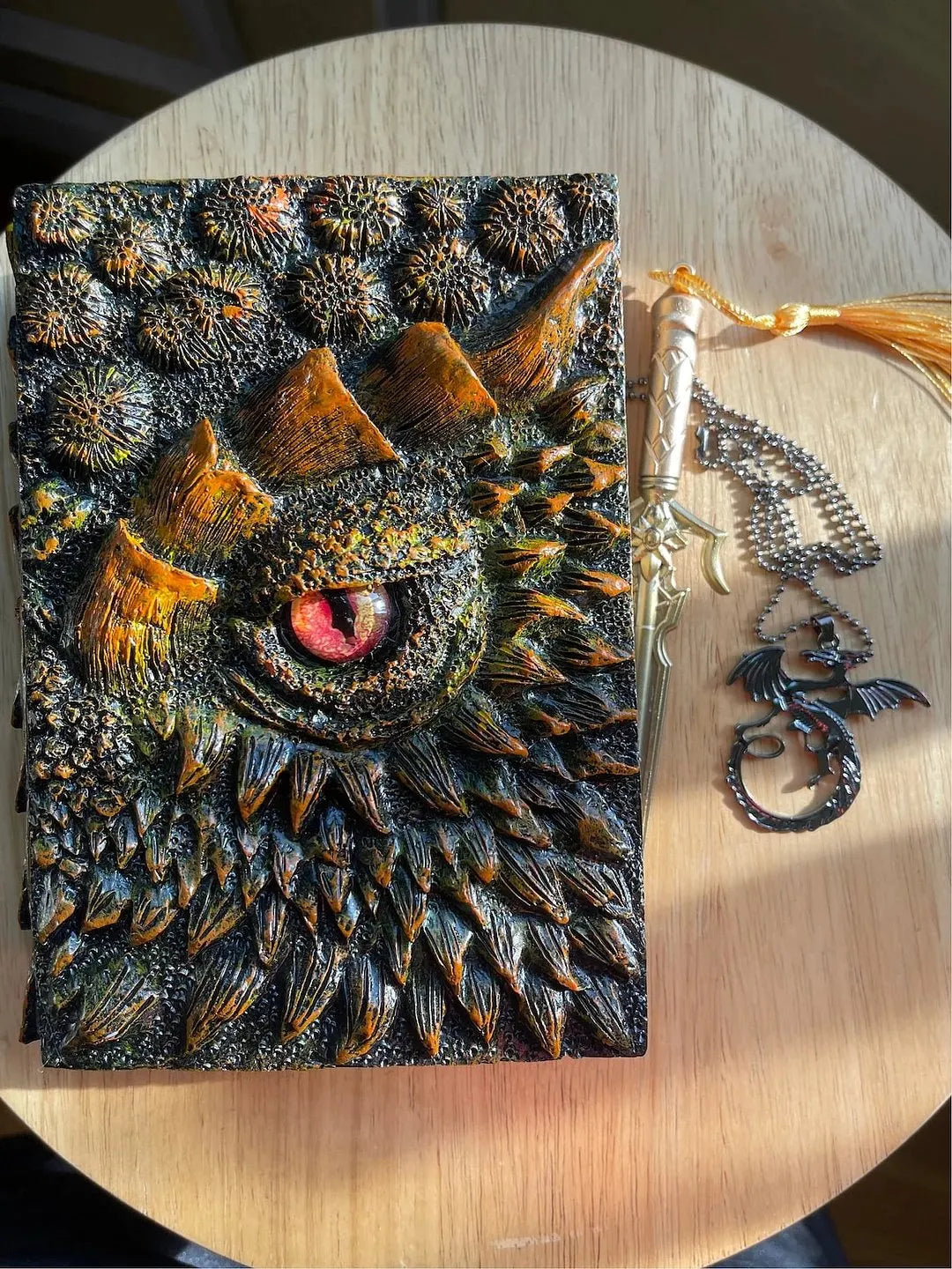[Last Day 49% OFF]🐉GLORIOUS 3D DRAGON JOURNAL BOOK - HAND PAINTED