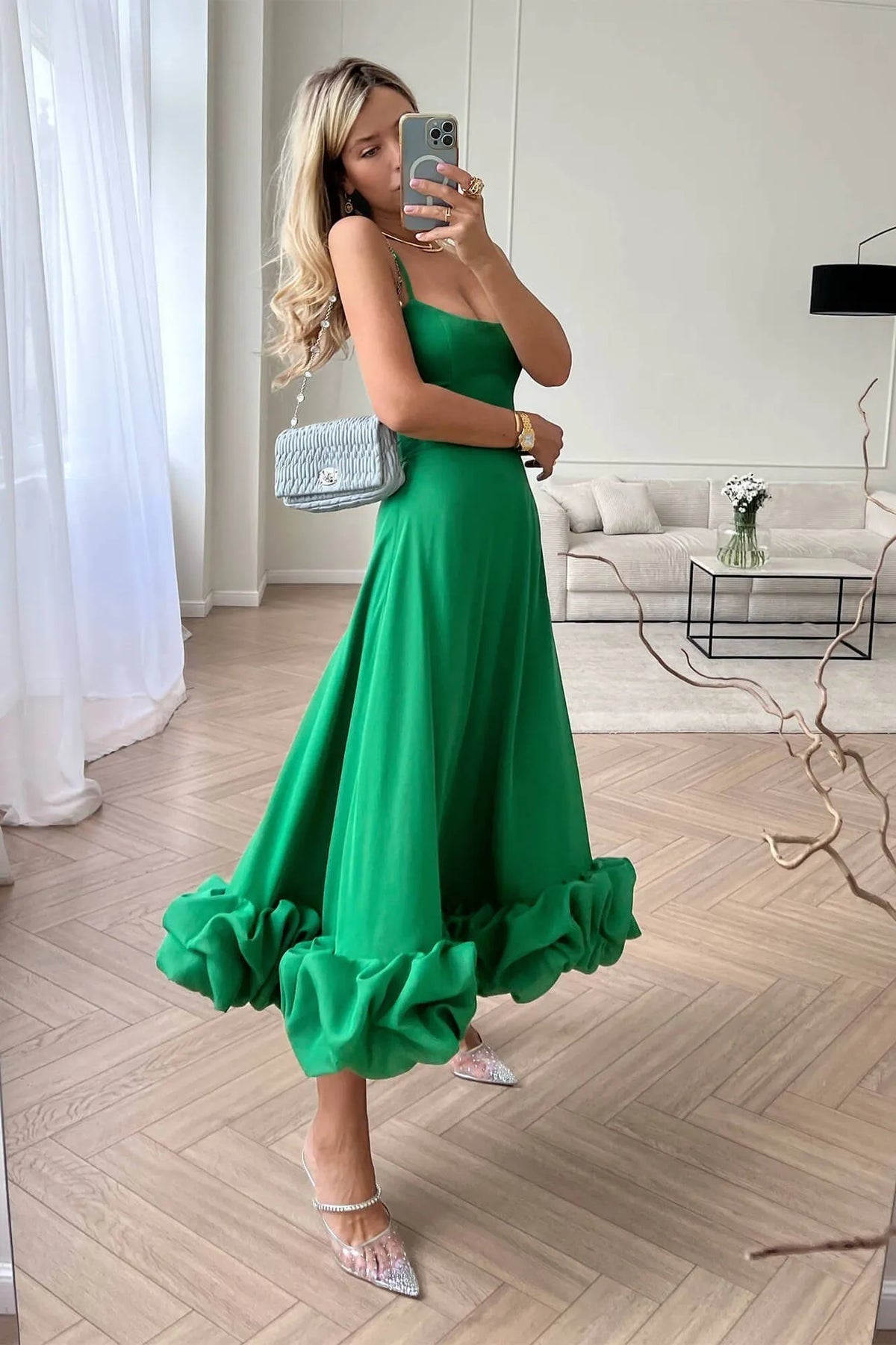 FLOUNCE DRESS