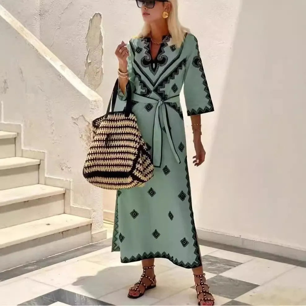 Black Island style Dress