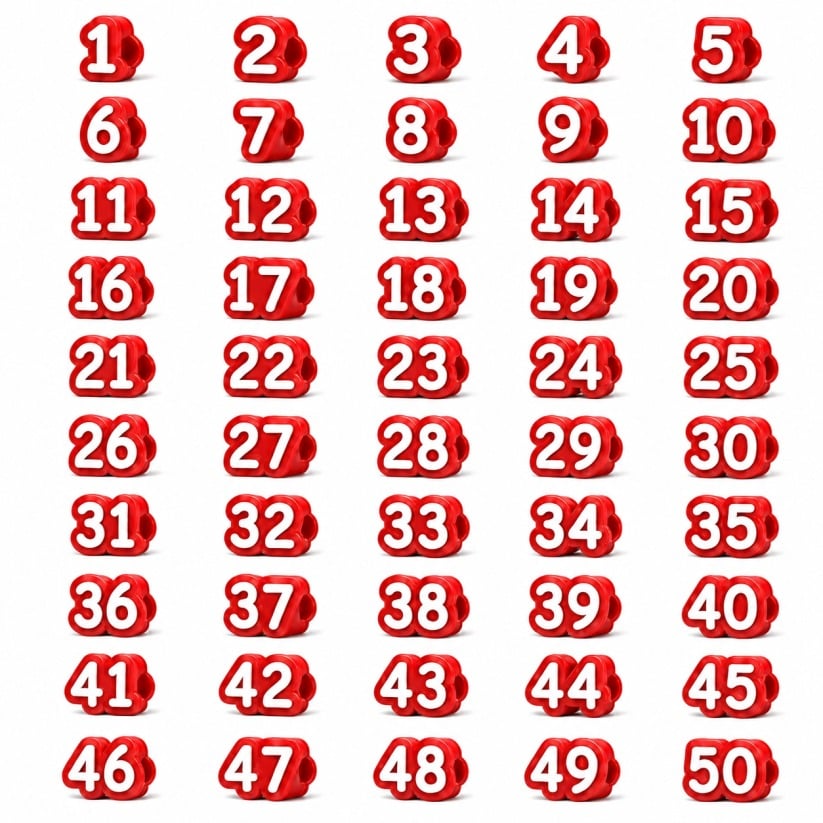 🎁Last Day 50% OFF - Numbered Pencil Toppers
