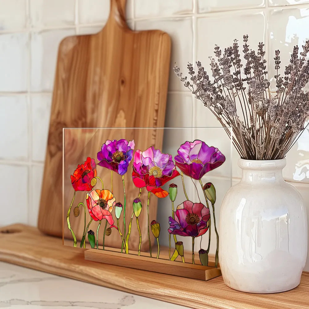 🌷🌼NEW - 🌻🌺Painted Colorful Flower Pattern Decor