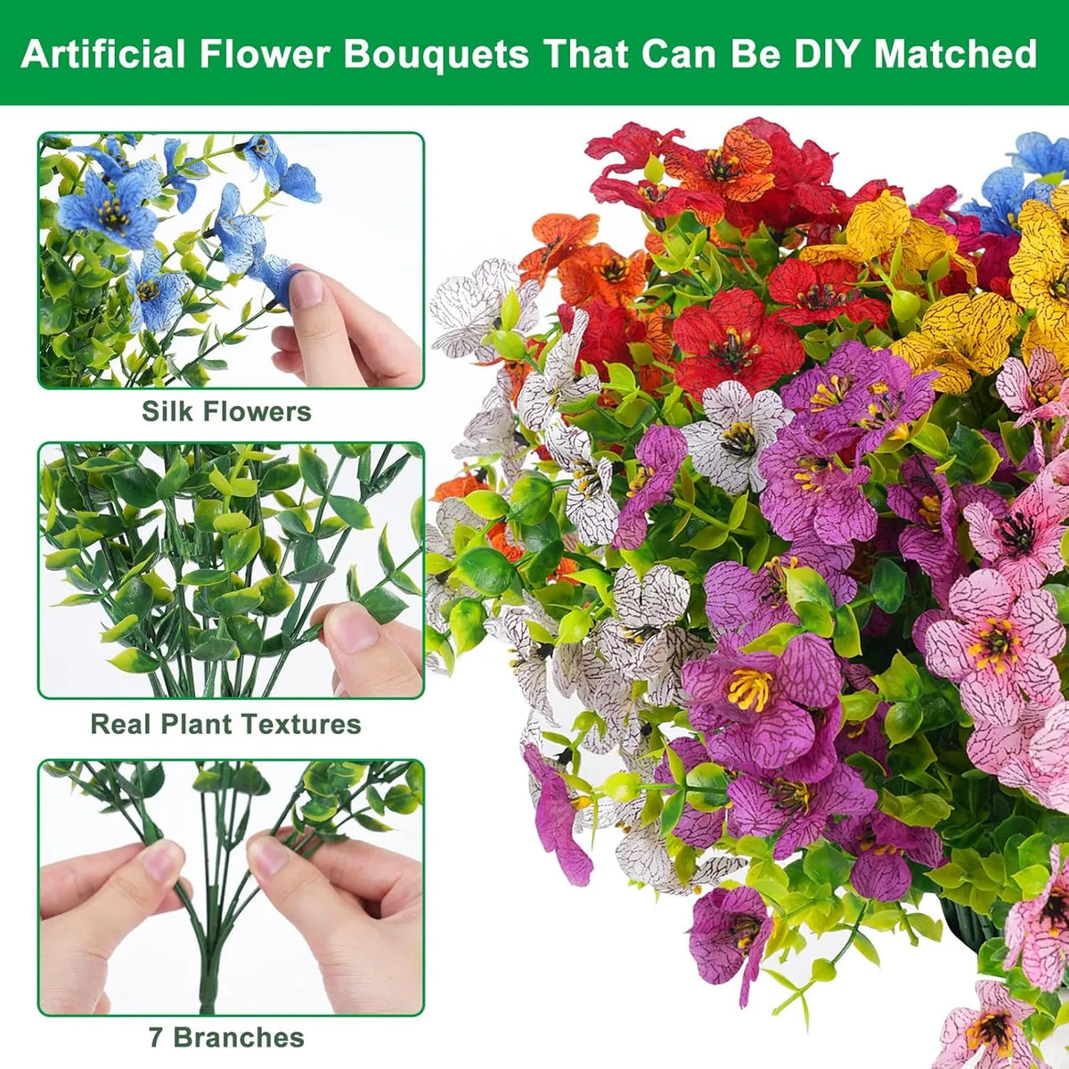 💖Mother's Day Hot Sale 49%OFF🌺UV Resistant Colorful Artificial Flower
