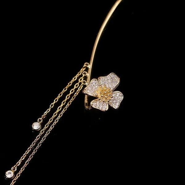 🔥HOT SALE🔥✨🦋Cubic zirconia earrings with butterfly fringes
