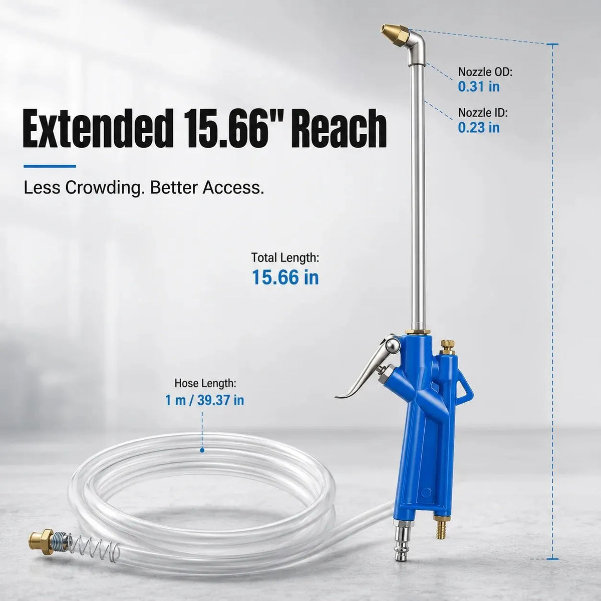 🎉 🛠️ Pneumatic Engine Cleaning Gun with Siphon Hose 🚗